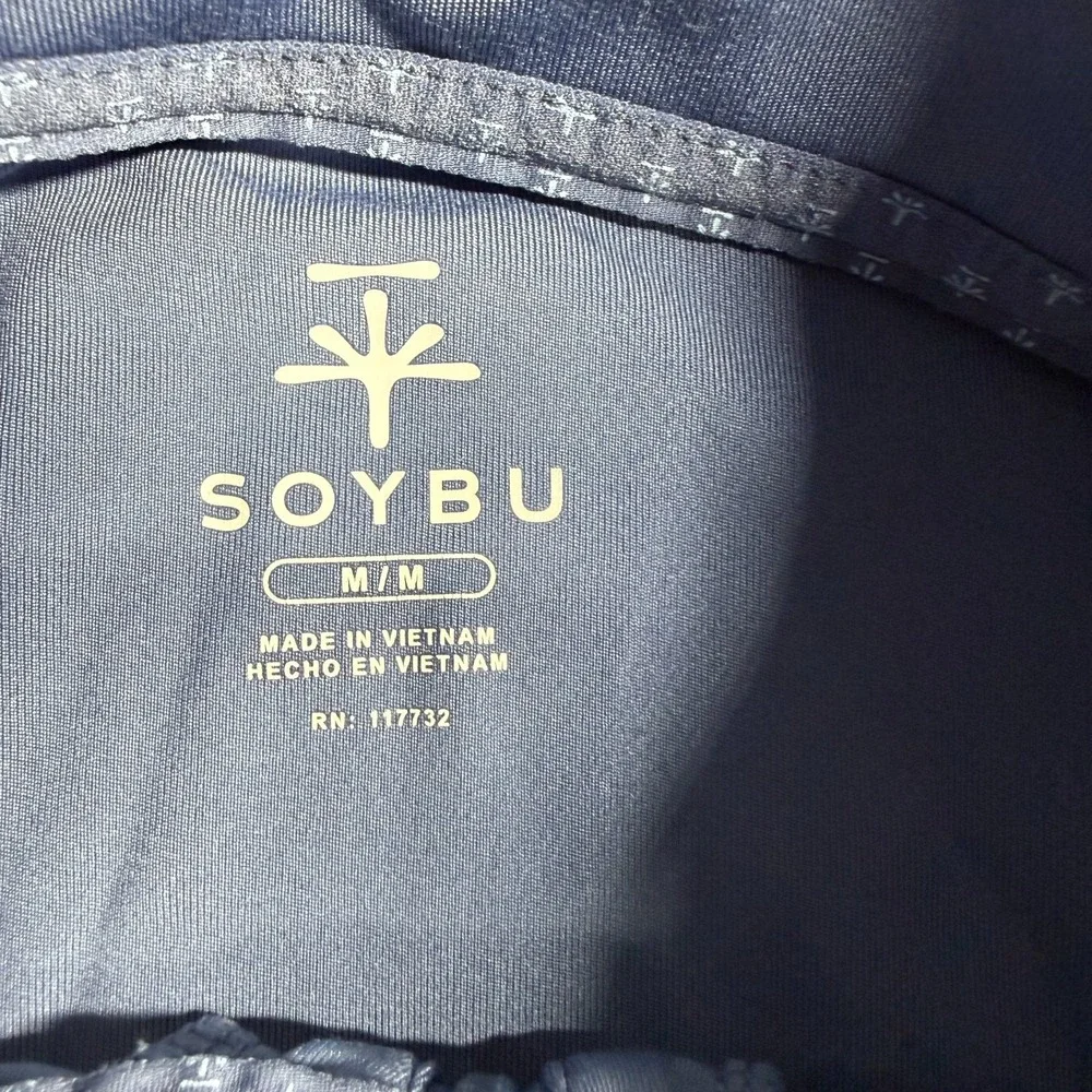 Soybu Shirt Womens M Purple 1/4 Zip Long Sleeve Pullover Thumbholes‎ Athleisure